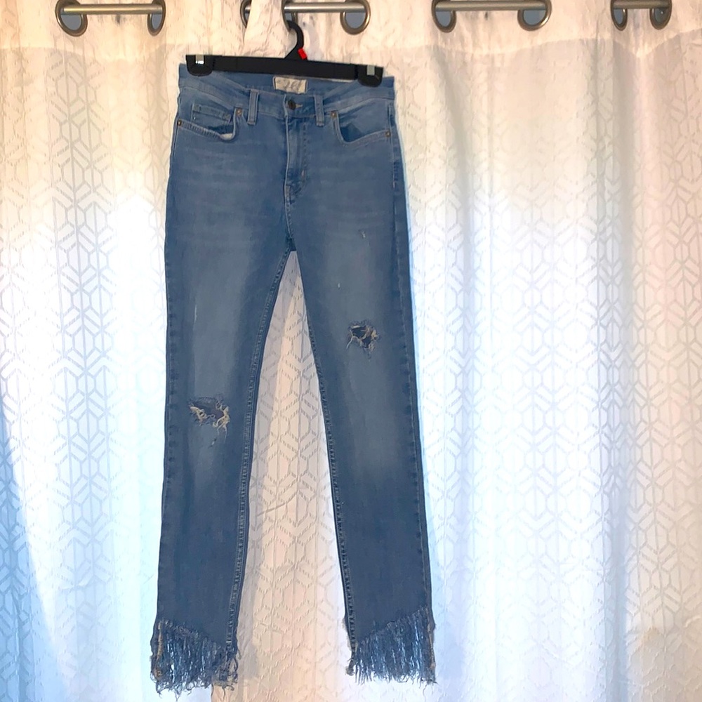 We The Free Great Heights Frayed Skinny Jean